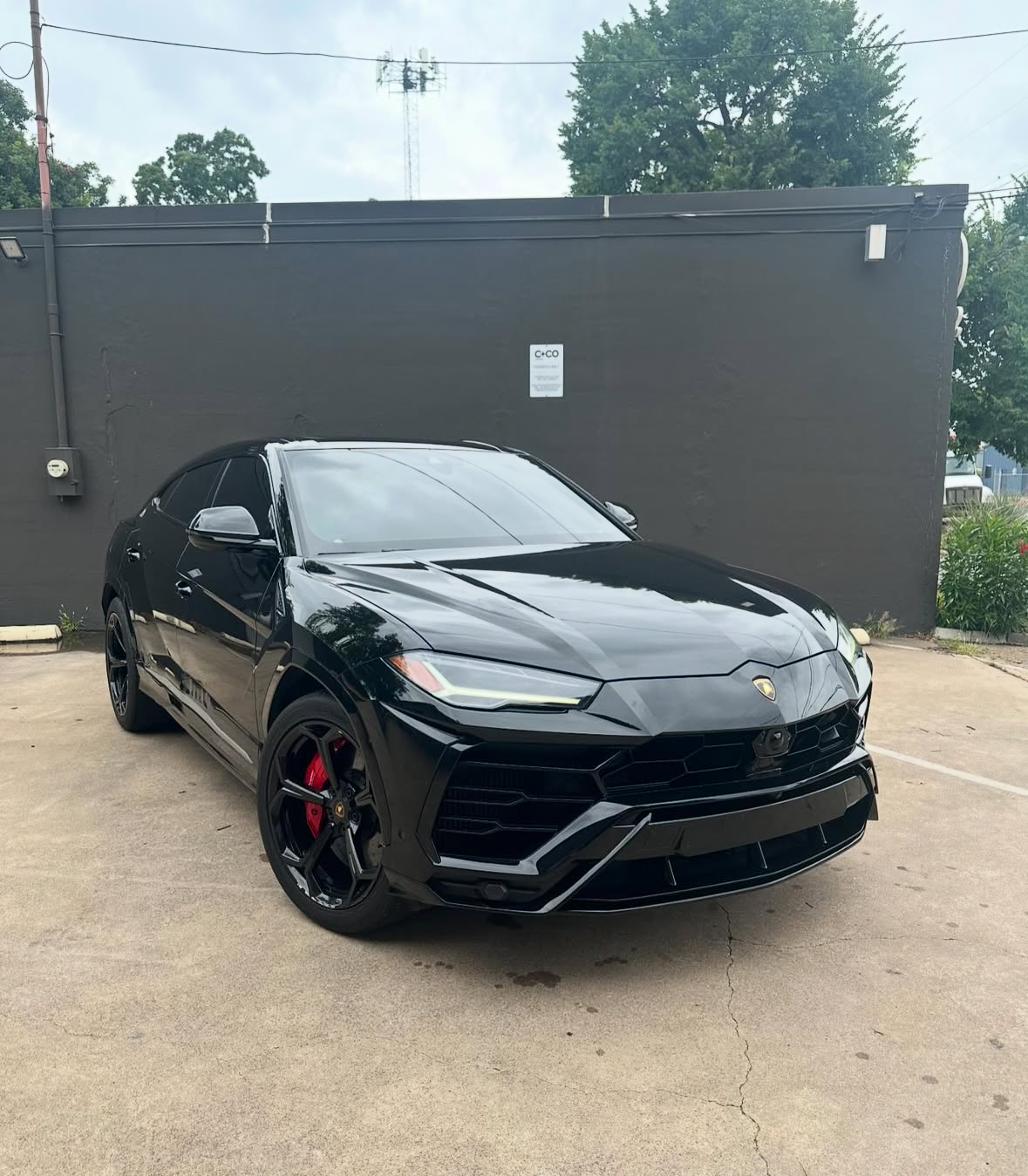 Black Lamborghini Urus PPF